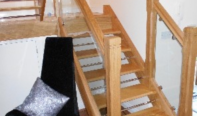 Contemporary Oak staircase